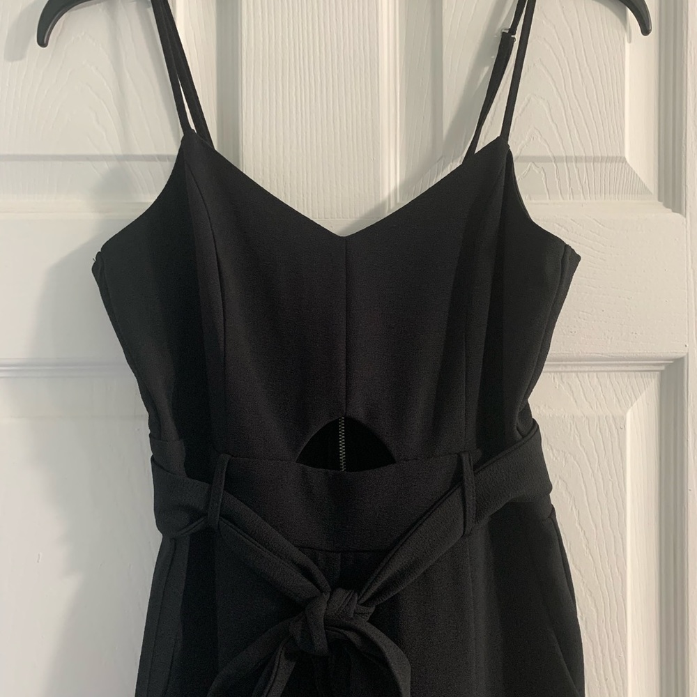 BLACK LONG ROMPER
